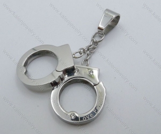 Stainless Steel Handcuffs Pendant - KJP050882
