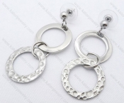 Stainless Steel Cutting Earrings