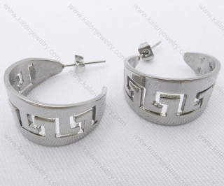 Wholesale Stainless Steel Line Earrings - KJE050668