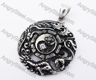 Stainless Steel Eight Trigram Pendant KJP170294