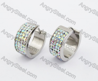 Stainless Steel Stone Earring KJE320161