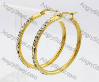 Stainless Steel Stone Earring KJE320215