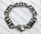 Stainless Steel Skull Bracelet  KJB550027