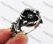 Stainless Steel Flower RingKJR370283