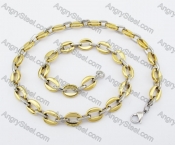 547×10mm Stainless Steel Necklace KJN150194