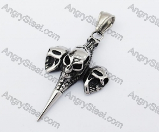 Skull Cross Pendant KJP170449