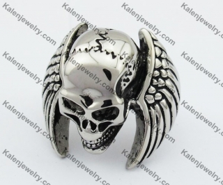 Wings Skull Ring KJR550026