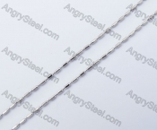 (price for 100 meters chain with 200pcs clasps) 3mm wide steel Square ball chain KJN150300