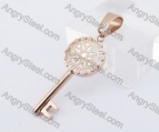 Stainless Steel Key Pendant KJP140274