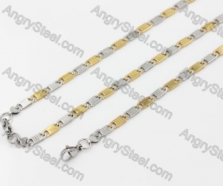 590/215×5.2 mm Bracelet and Necklace Set KJS750086