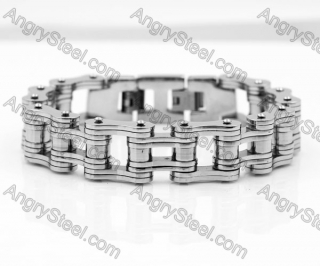237×17.8 mm Stainless Steel Bicycle Chain Bracelet KJB760020