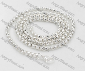 Silver Plating Stainless Steel Necklace KJN000233